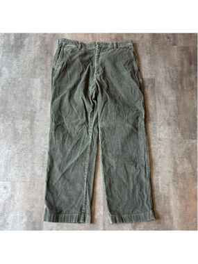 LL Bean Double L Corduroy Pants Men’s 36x32 Green
